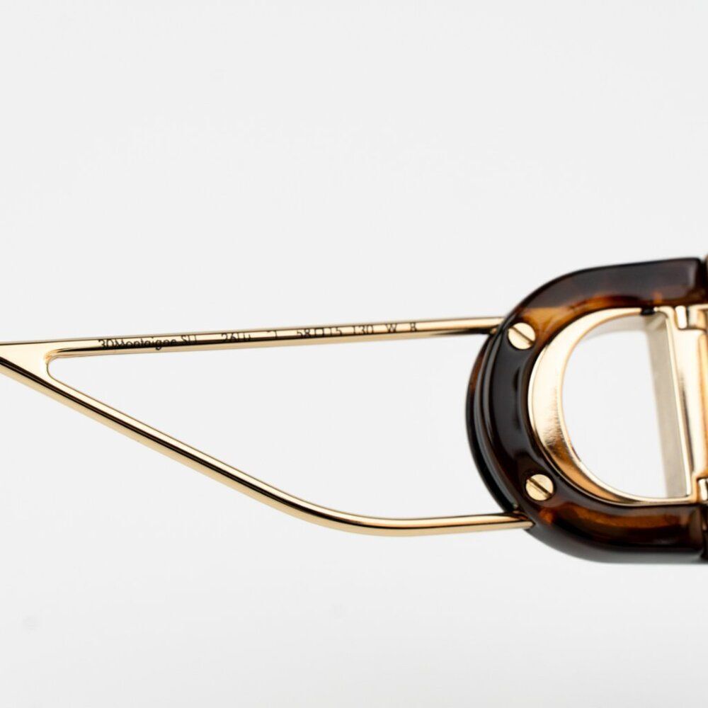 NEW Dior 30MONTAIGNE SU CD40030U 53Y 26L0 Blonde Havana Brown Women Sunglasses - Picture 9 of 11